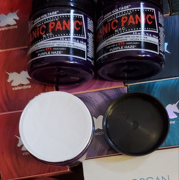 Manic PanicPurple Haze Semi Permanent Cream Hair Color Bundle of 4, New - Picture 5 of 8